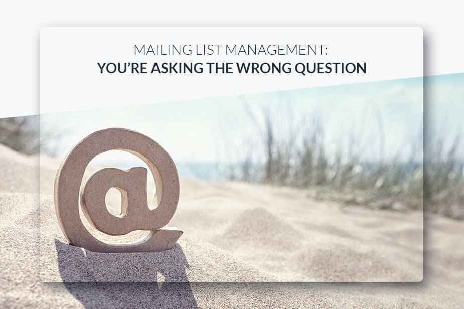 Posta Listesi Y�netimi: Yanl?? Soruyu Soruyorsunuz